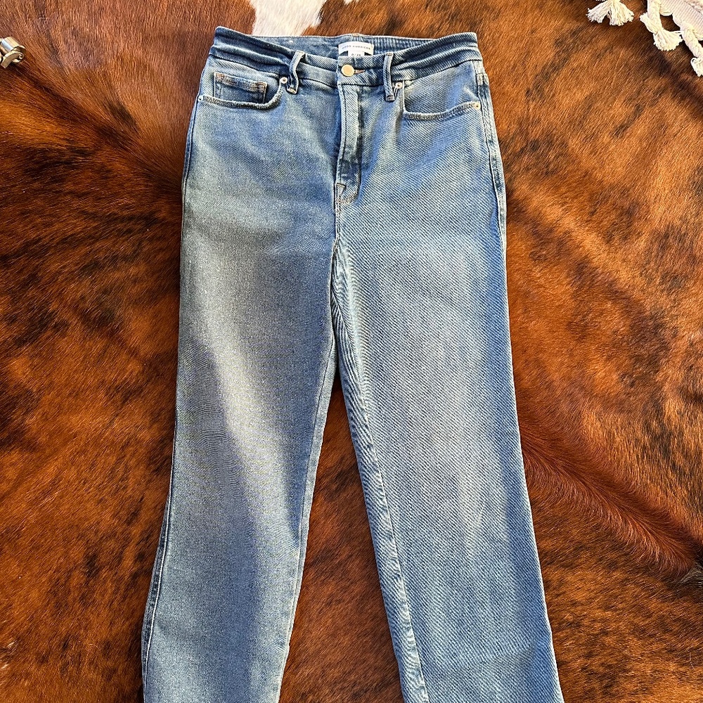 Good American Straight Leg Jeans Size 8